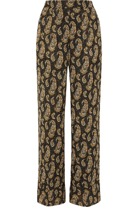 Bani Paisley Silk Wide Leg Pant