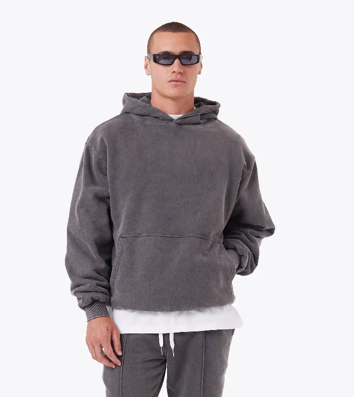 Double-Down Hoodie Ash Grey