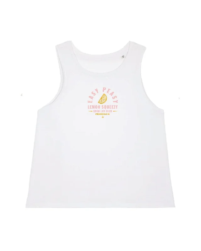 Easy Peasy Organic Women Tank Top - White