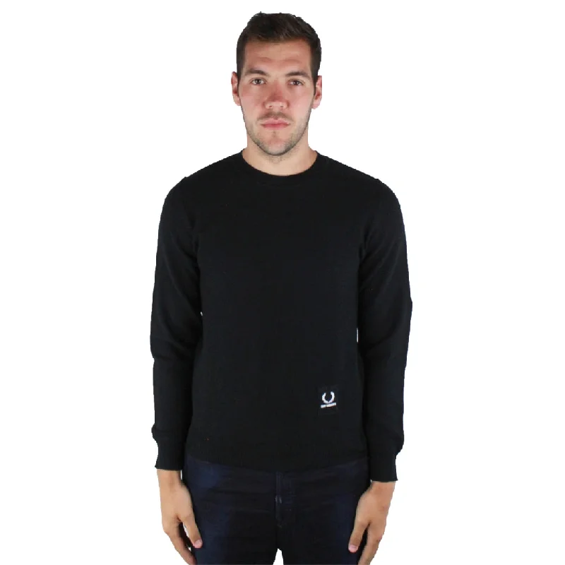 Fred Perry Sk1414 Crew Neck Sweater 102 Black