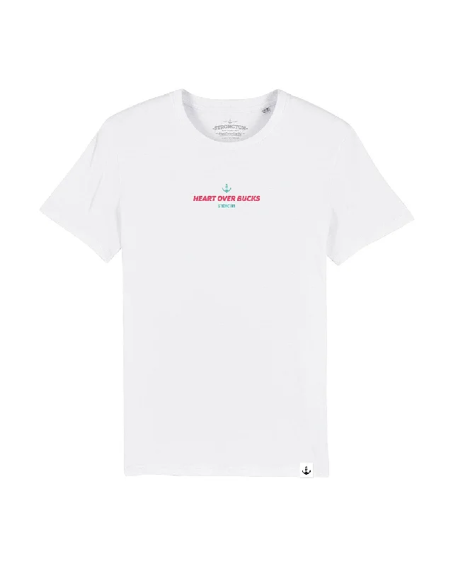 Heart Over Bucks Unisex T-Shirt - White