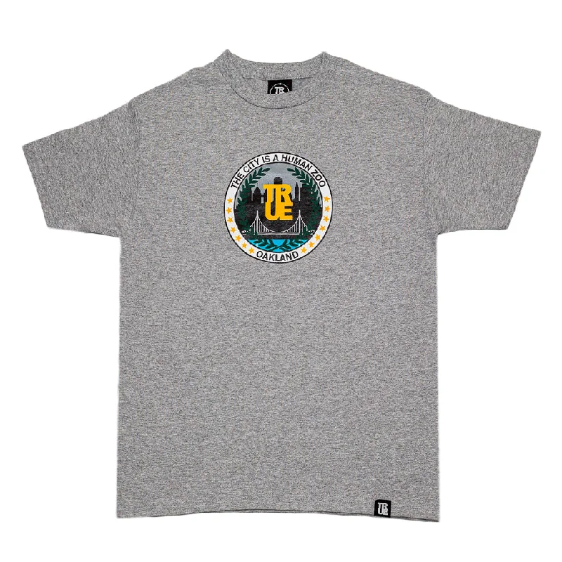 Men's True Human Zoo Oakland T-Shirt Heather Grey