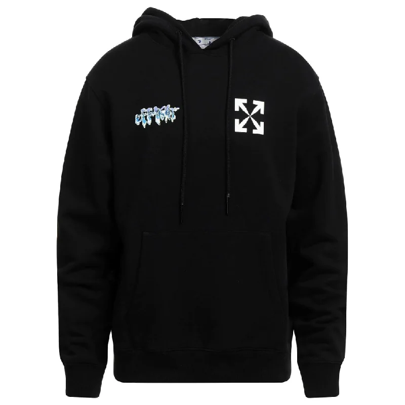 Off White 90S Liquid Black Slim Hoodie