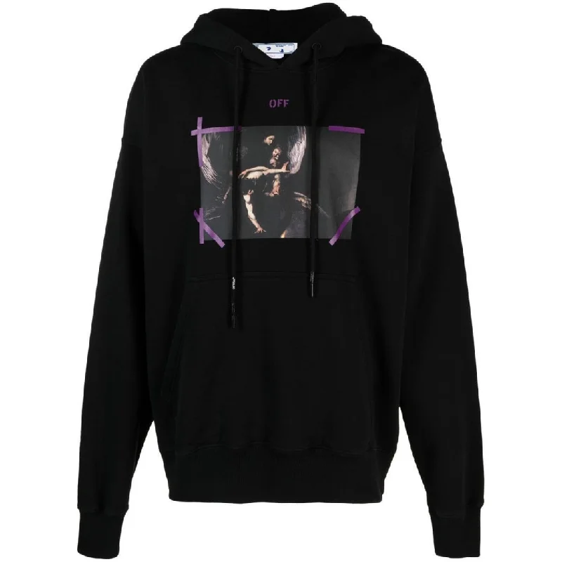 Off-White Arrow Caravaggio Mercy Skate Hood Black Orchid Hoodie