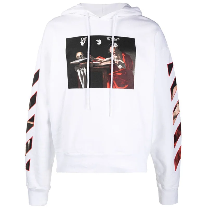 Off-White Caravaggio Oversized White Hoodie