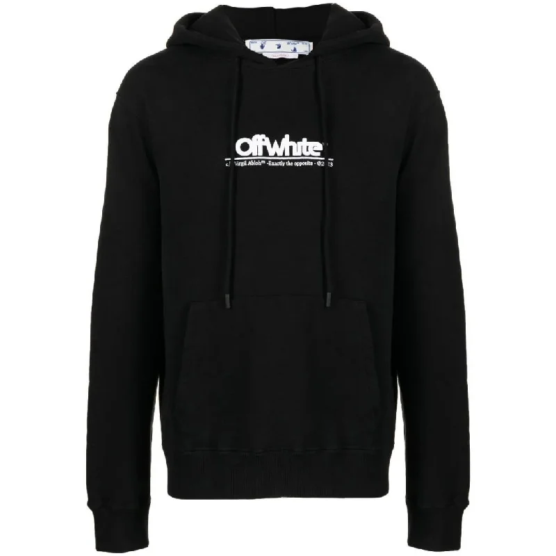 Off White Chunky Logo Slim Fit Black Hoodie