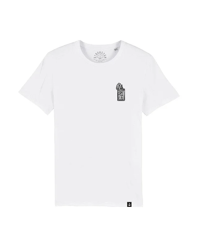 Stay on Fire Organic T-Shirt - White