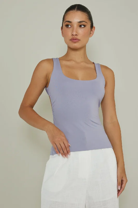 Tate Backless Top Slate