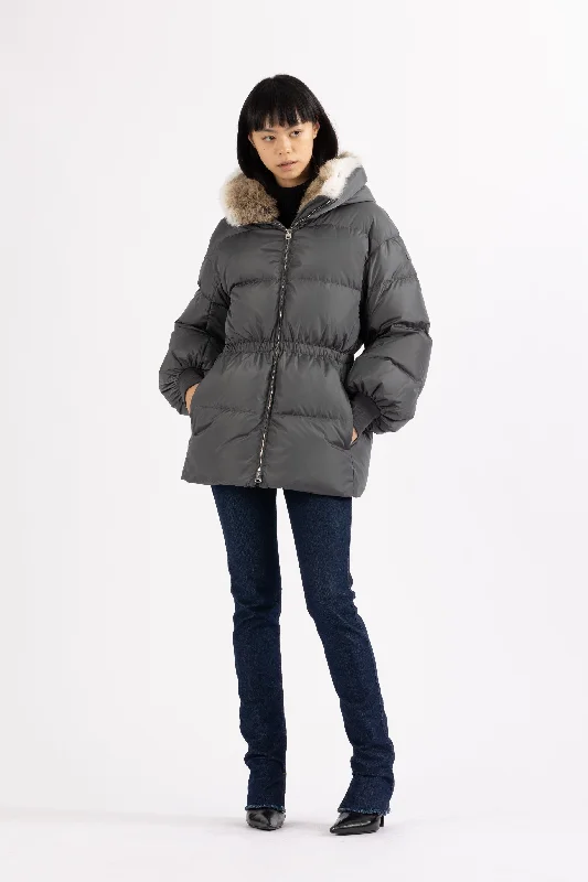 DRAWSTRING DOWN JACKET AZA