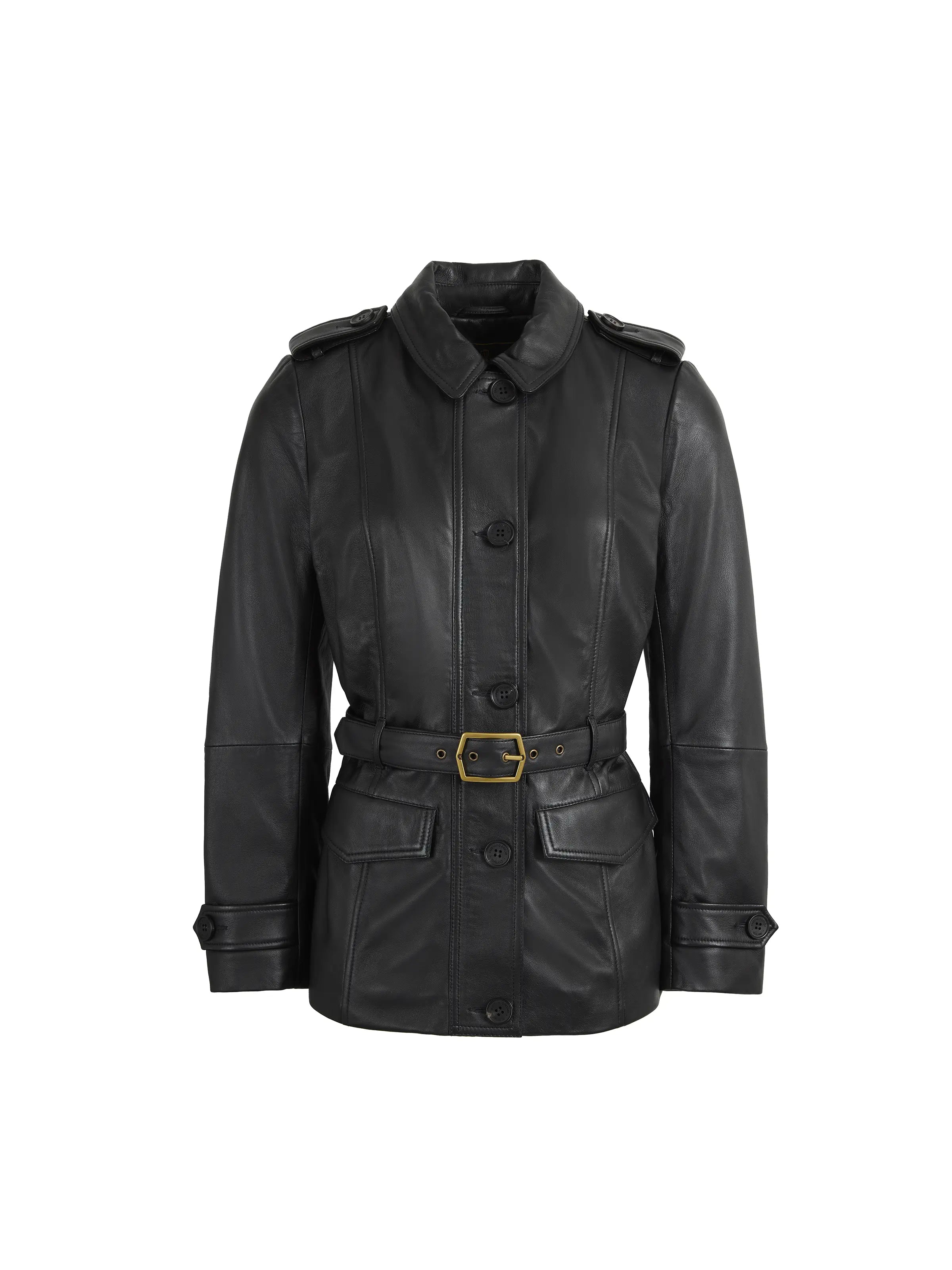 Frances Jacket - Black Leather