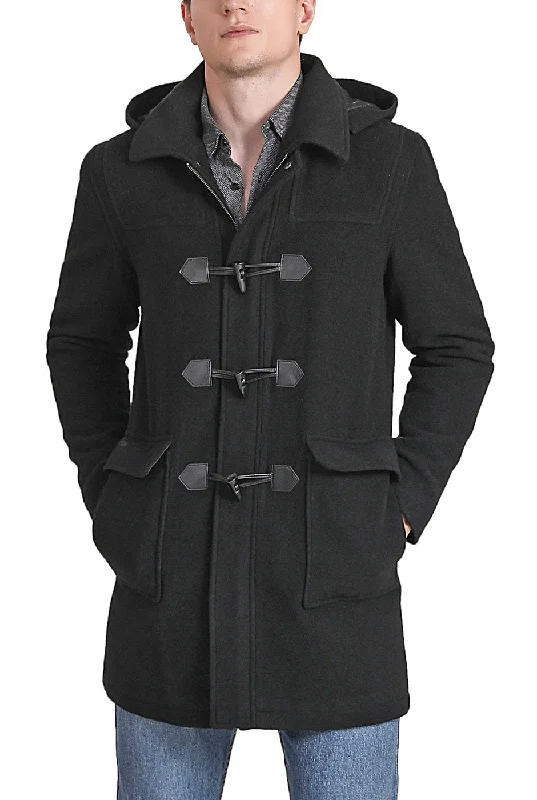 Landing Leathers Men Mason Wool Blend Duffle Toggle Coat