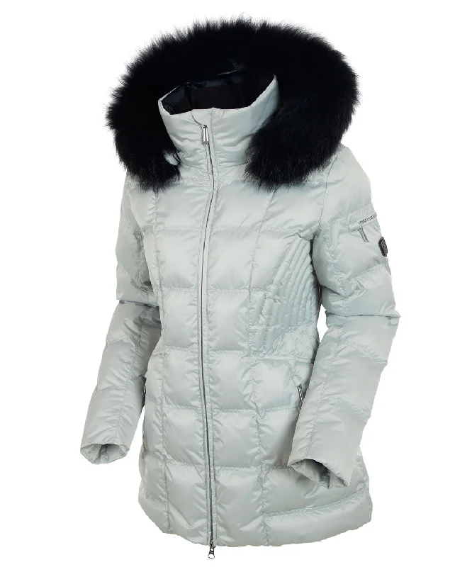 Women's Nikki Quilted Jacket with Removable Faux Fur Ruff