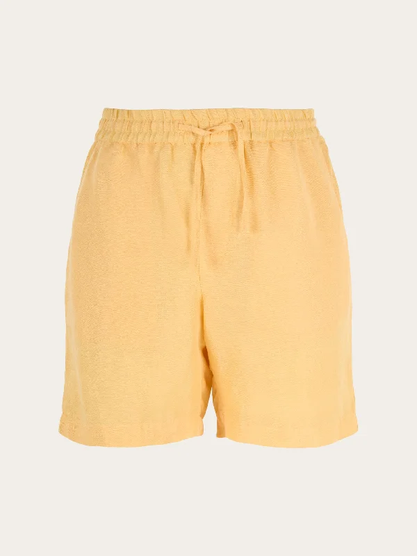 POSEY linen mix elastic waist shorts - Impala